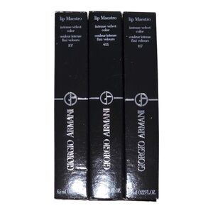 Giorgio Armani Intense Velvet Lipsticks Lip Maestro 107 Nuda 405 Sultan